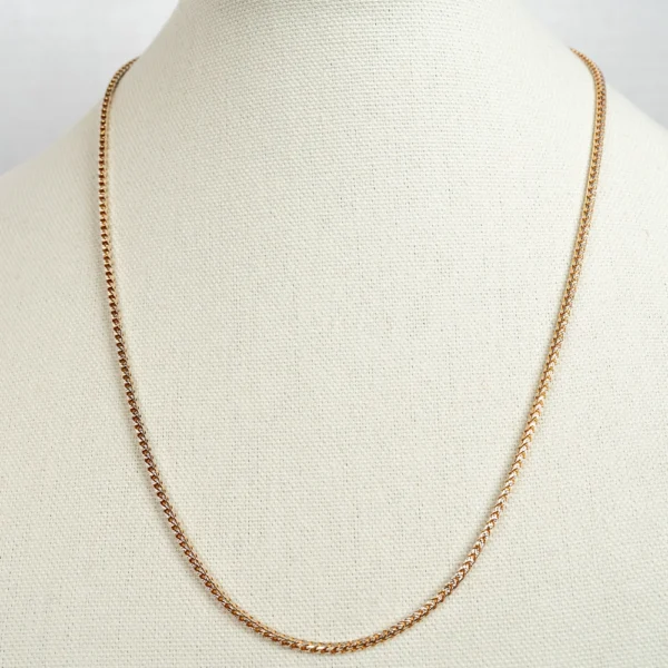 The Layer: Long Gold Box Chain Necklace