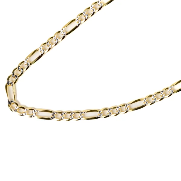 The Statement: Long Gold Figaro Flat Necklace