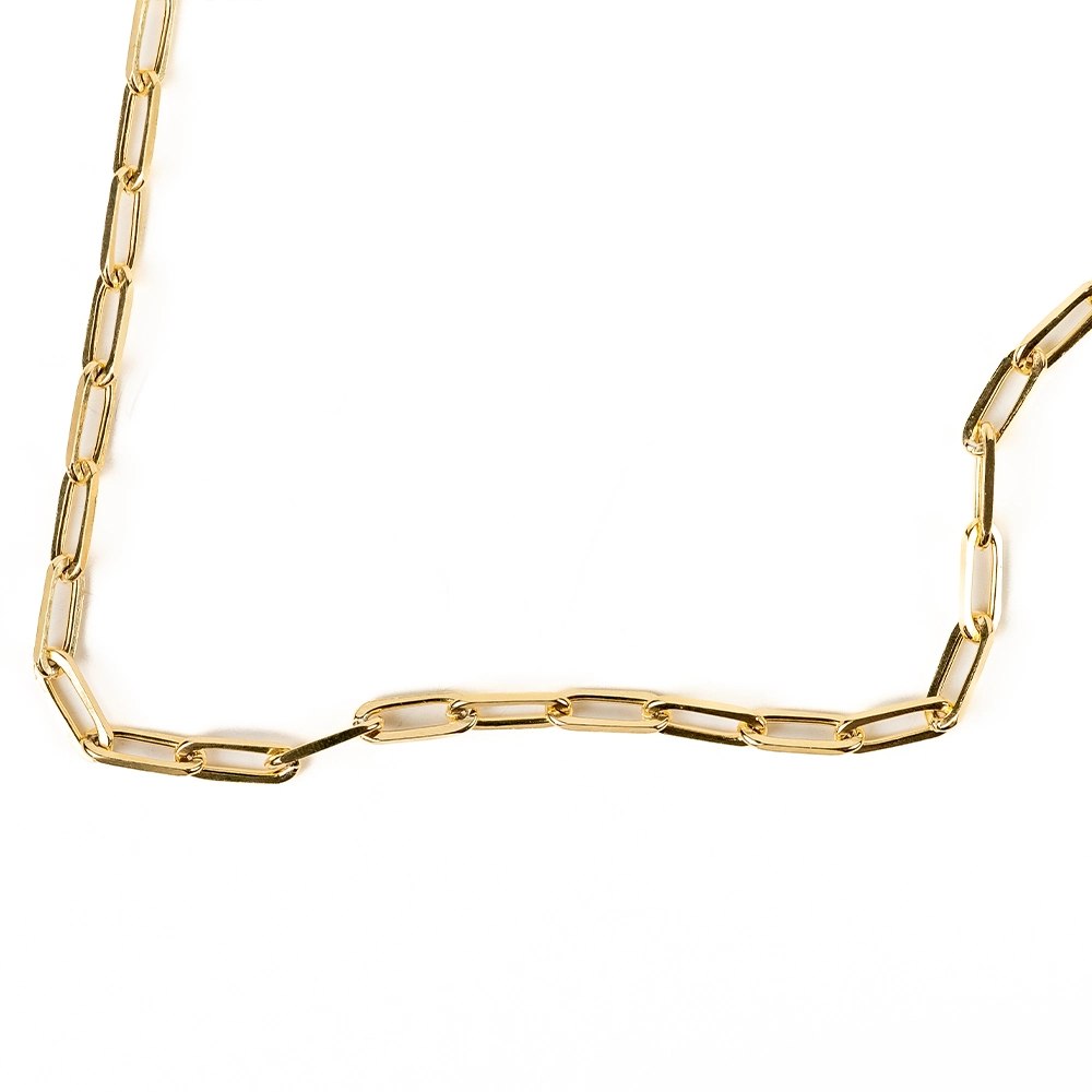 The Link: Gold Paperclip Necklace - Portier Jewelry The Link: Gold Paperclip Necklace - Image 5