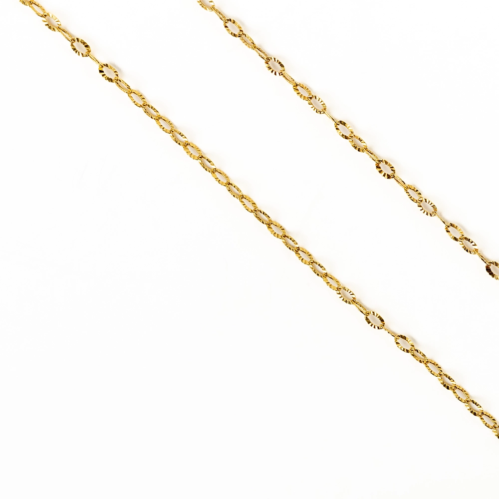 Grace: Gold Oval Link Chain - Portier Jewelry Grace: Gold Oval Link Chain