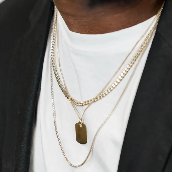 Specialty: Gold Engravable Tag Pendant