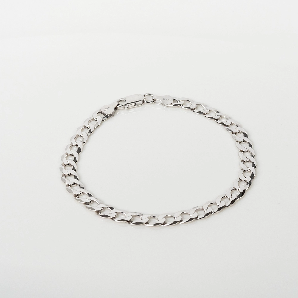 Cool: Men's Silver Cuban Link Bracelet - Portier Jewelry Cool: Men's Silver Cuban Link Bracelet - Image 5