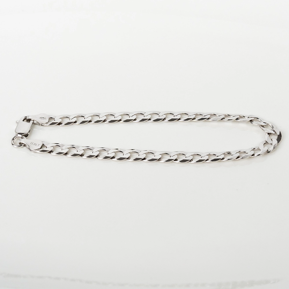 Cool: Men's Silver Cuban Link Bracelet - Portier Jewelry Cool: Men's Silver Cuban Link Bracelet - Image 4