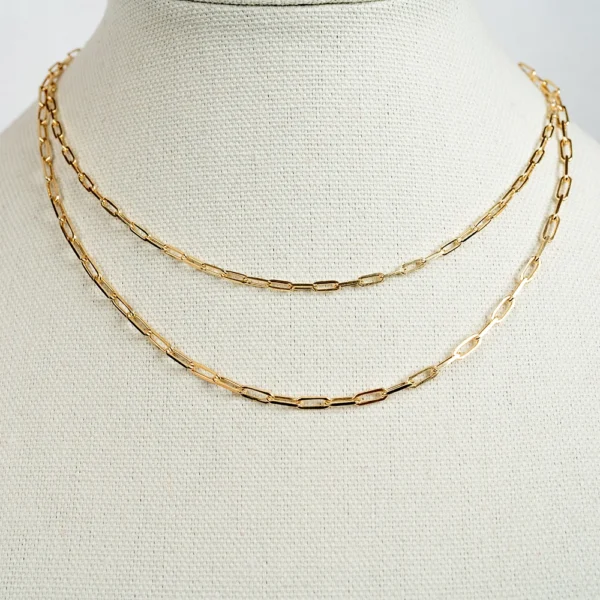 The Mini Link: Gold Paperclip Dainty Necklace