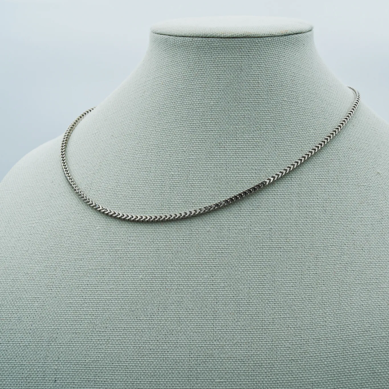 Metallic II: Men's Silver Box Chain Necklace - Portier Jewelry Metallic II: Men's Silver Box Chain Necklace