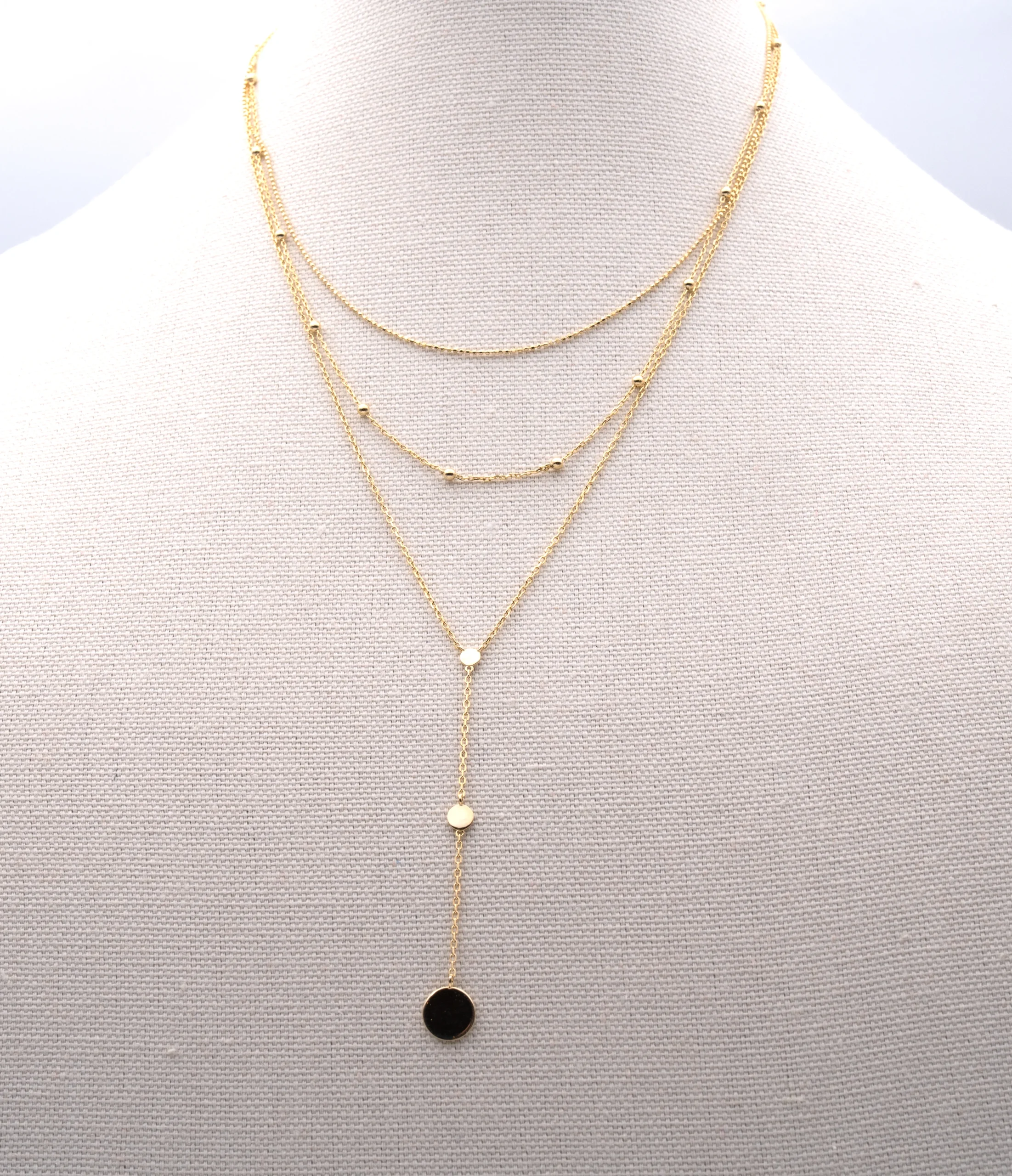 The Lariat: Layered Lariat Necklace - Portier Jewelry The Lariat: Layered Lariat Necklace