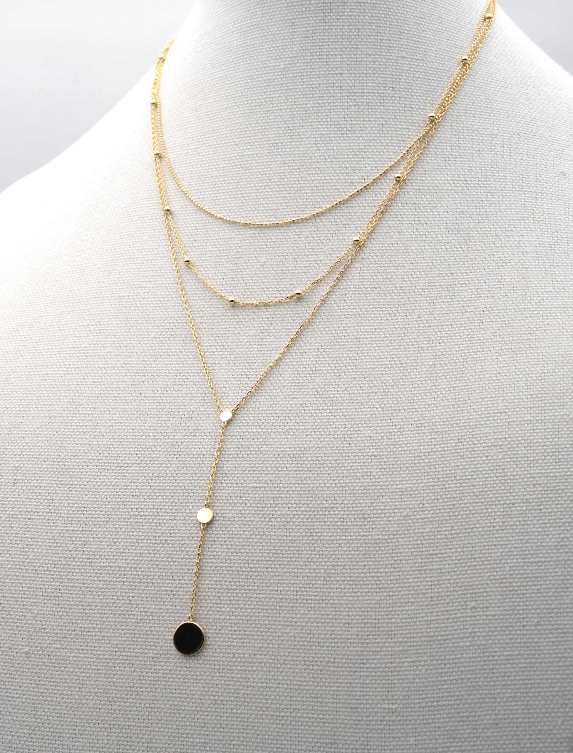 The Lariat: Layered Lariat Necklace - Portier Jewelry The Lariat: Layered Lariat Necklace - Image 4