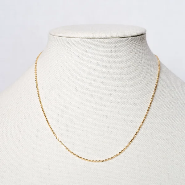 Shine: Gold Circle Link Chain Necklace