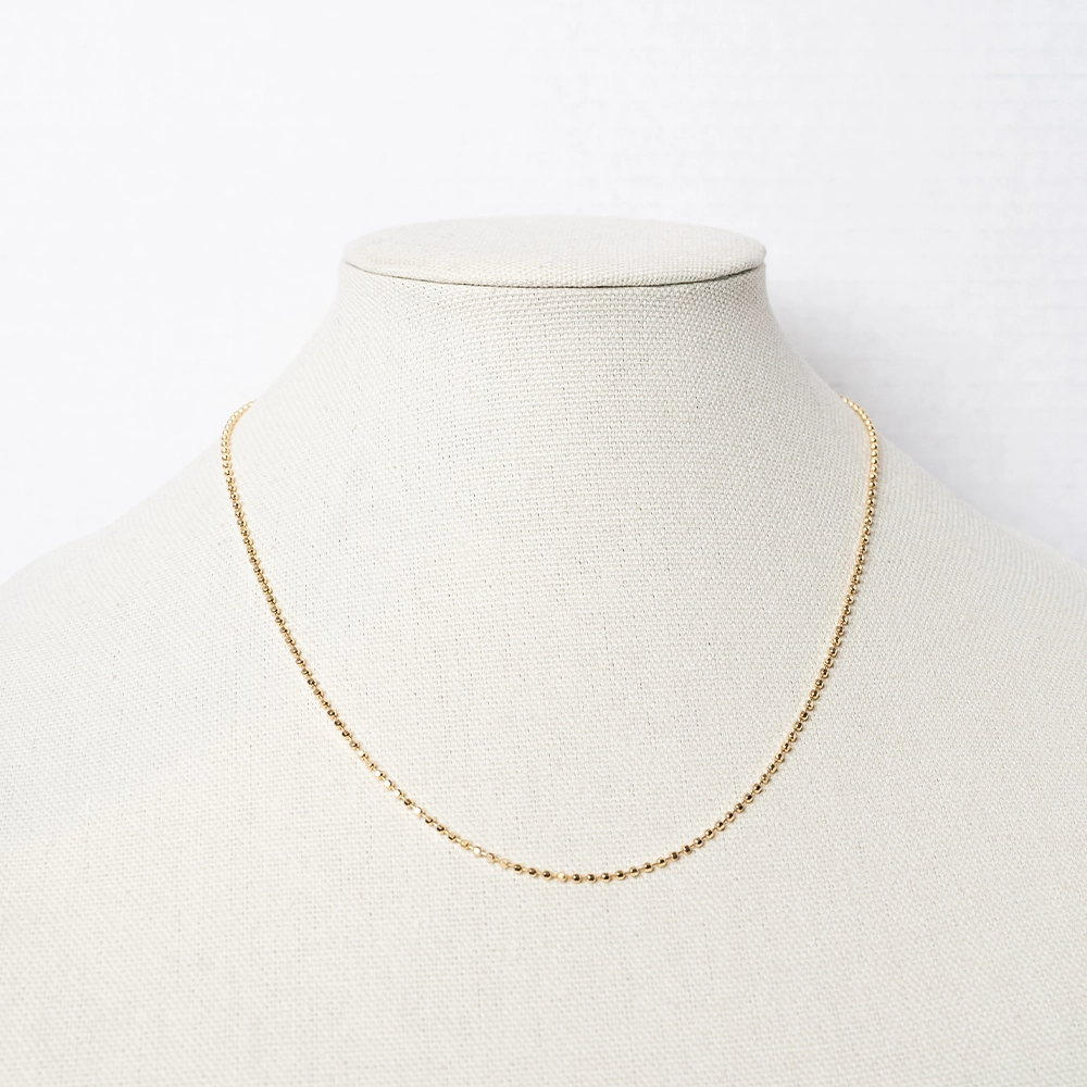 The Constellation: Gold Ball Chain Necklace - Portier Jewelry The Constellation: Gold Ball Chain Necklace