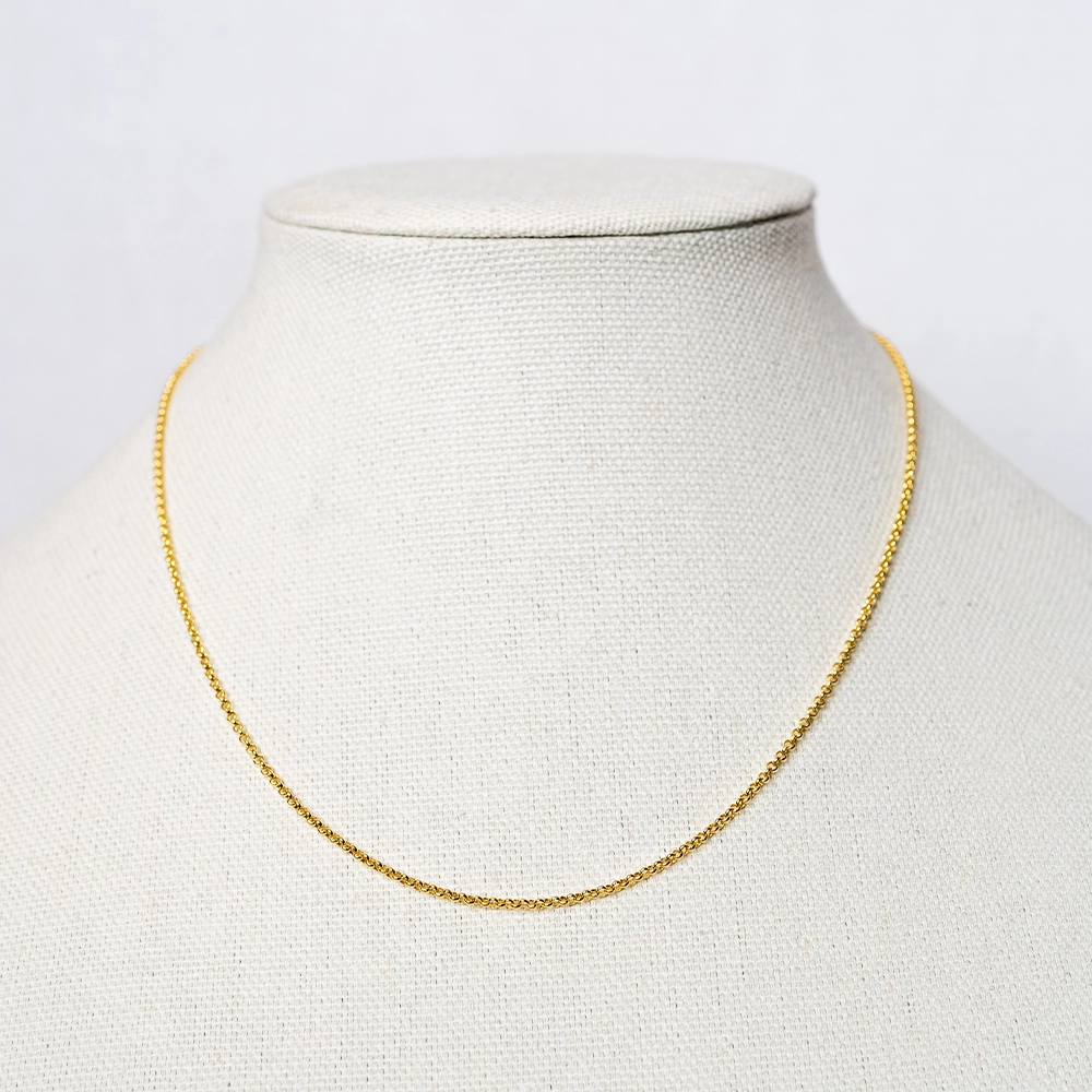 The Delight: Gold Bubble Chain Dainty Necklace - Portier Jewelry The Delight: Gold Bubble Chain Dainty Necklace